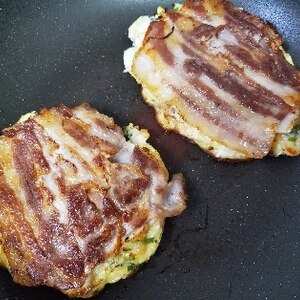 ホットプレート使用！薄力粉から作るミニお好み焼き